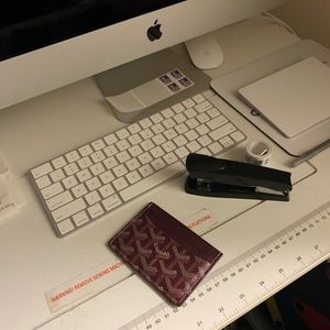 Burgundy Goyard Cardholer